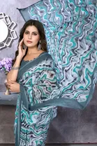 Georgette Printed Saree for Women 