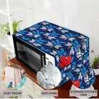 Knit Printed Oven Top Cover with Side Pockets 