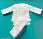 RK TRADERS Colorblocked Embroidered Cotton Kurta Set for Boys 