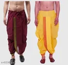 Cotton Silk Dhotis for Men, Pack of 2 