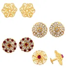 Gold Plated Designer Earrings Set for Women & Girls 