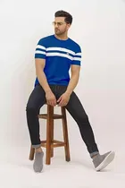 Round Neck Colorblocked T-Shirt for Men 