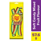 Chupa Chups, Sour Belt, Mixed Fruit Flavour, Soft & Chewy Toffee, 57.6 g