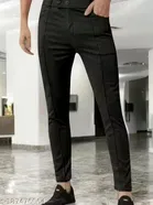 Casual Trouser for Men (Black, 28)