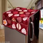 KANUSHI Industries® 1Pc Fridge Cover for Top with 6 Utility Pockets + 1 Pc Apron + 1Pc Fridge Handle Cover 