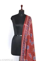 Cotton Printed Dupatta for Women & Girls, Pink 