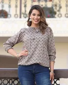 Rayon Printed Top for Women 