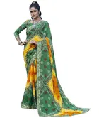 Georgette Bandhini Saree for Women 