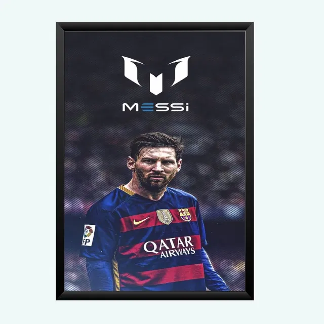 Lionel Messi Wall Hanging Photo Frame (Black, 5x7 inches)
