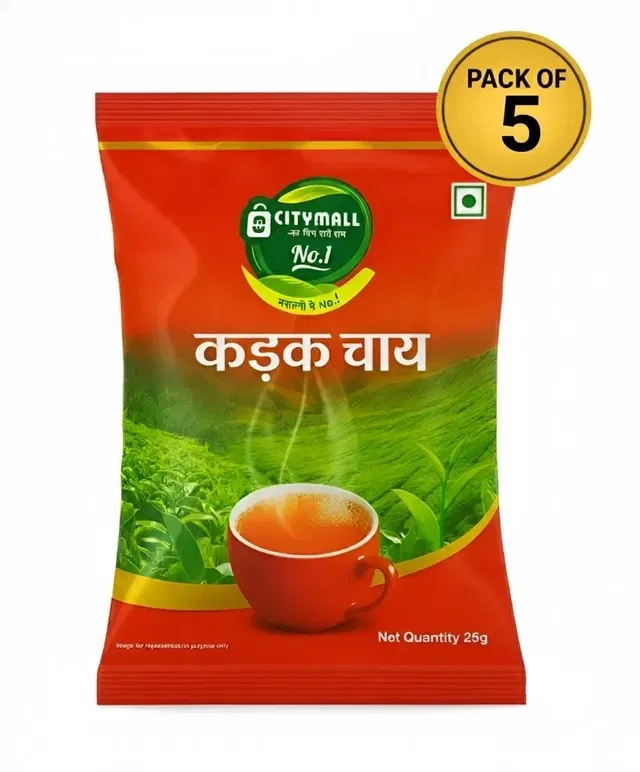 सिटीमॉल न.1 कड़क चाय 5X25g (पैक ऑफ़ 5)