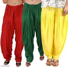 Cotton Salwar for Women (Multicolor, 26) (Pack of 3)