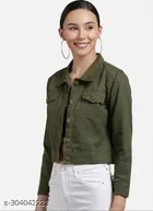 Cotton Blend Jacket for Women 