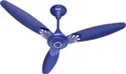 GESTOR Spectra Ultra High Speed 100% CNC Winding 48 Inch Decorative 1200 mm 3 Blade Ceiling Fan, Anti Dust | Matt Blue | Pack of 1
