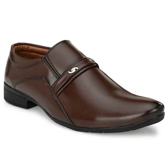 Formal Shoes for Men (Brown, 7)