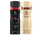 Ramsons Sexy Heart with Exotica Deodorant for Men (200 ml, Pack of 2)