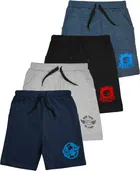 Shorts for Boys (Multicolor, 2-3 Years) (Pack of 4)