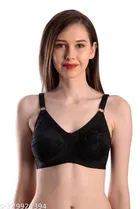 Nylon Bra for Women, Black 