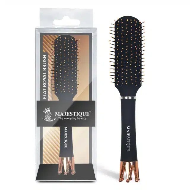 Flat Styling & Blowdrying Hair Brush (Pack of 1, Black) (BB-35)