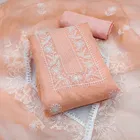 Organza Unstitched Dress Material for Women 