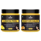 Natural Lemon Peel & Kasturi Haldi Powder for Skin & Hair 