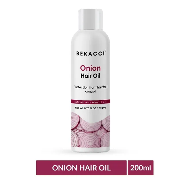 Bekacci Red Onion Herbal Hair Oil (200 ml)