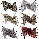 Poly Chiffon Scarves for Women, Multicolor, Pack of 6