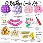 59 Pcs 4th Birthday decoration kit, Multicolour, Set of 1