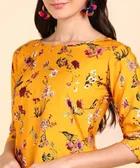 Crepe Floral Print Women's Kurta with Pant Set 