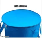 Cotton Laundry Basket, Blue ,  