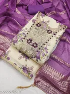Embroidered Punjabi/All Over Suits Semi-Stitched Suits for Women 