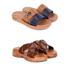 Combo of Sliders for Women (Multicolor, 6) (Set of 2)