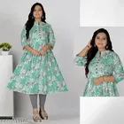 Floral Printed Flared Kurti for Women 
