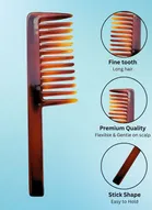 Basicare  Wide Tooth Detangling Comb Pack of 2
