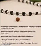 Silver Plated Karungali Mala for Men 