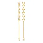One Gram Gold Plated Alloy Ear Chain For Women's And Girl's 