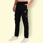 Lycra Nylon Logo Printed Track Pant for Men 