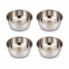 TerraHome Steel Pickle Bowl 125ml Combo Set of 4