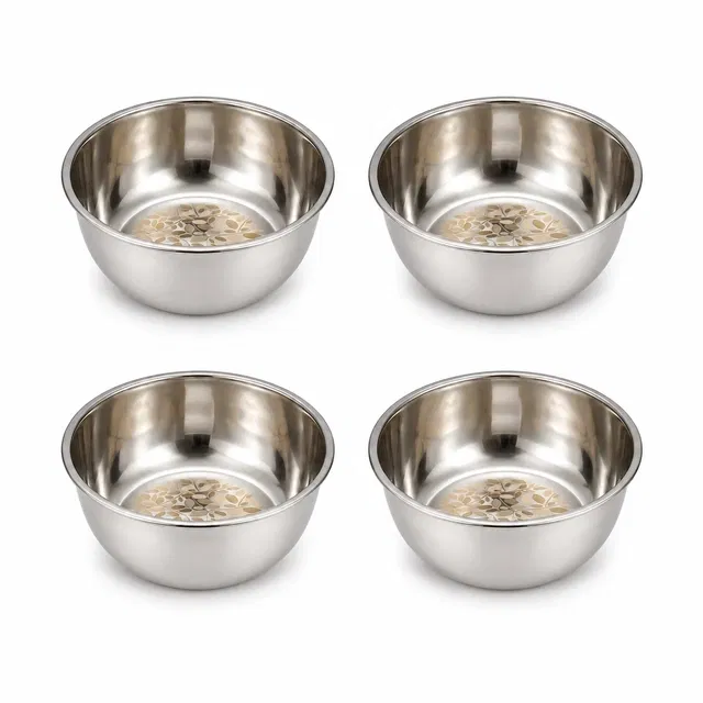 TerraHome Steel Pickle Bowl 125ml Combo Set of 4
