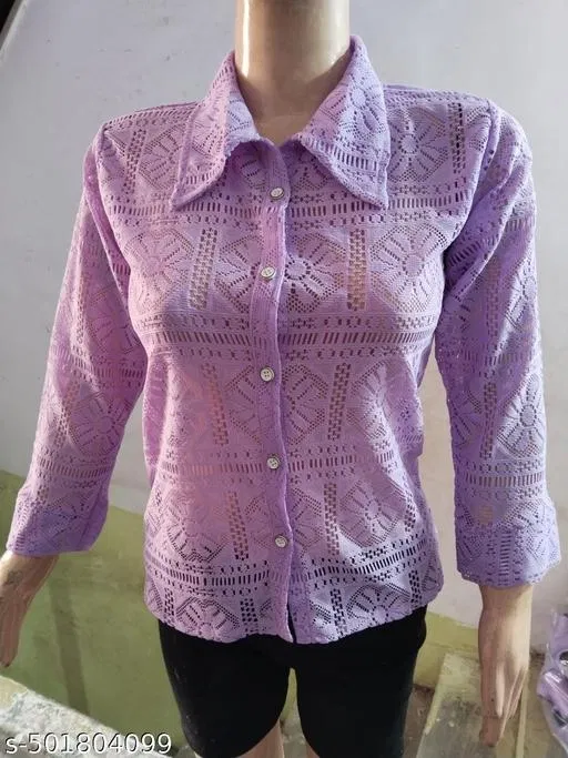 Casual Top & Bottom Sets for Women (Purple, M)