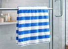 Microfiber Stripe Bath Towel Blue 