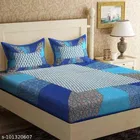 Cotton Queen Bedsheet with 2 Pillow Cover 