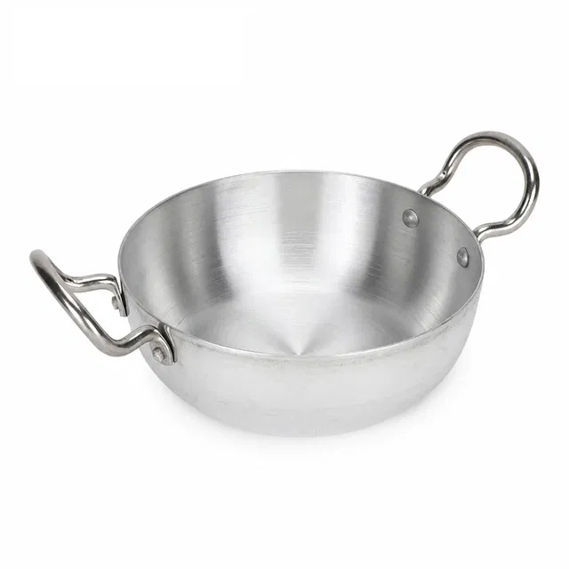 SimpleHome Aluminium Kadhai With Induction Base -1300 ml 20cm