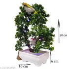 Artificial Bonsai Plant with Sparrow & Light 