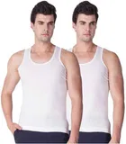 Rupa Cotton Solid Vest for Men, Pack of 2 