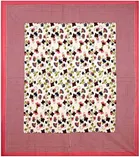 Sanganeri Jaipuri Traditional Printed Double Bed Sheet with 2 Pillow Covers 