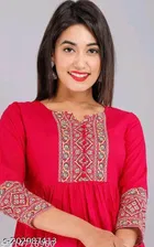 Viscose Rayon Printed Kurti for Women 