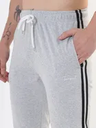 Cotton Blend Regular Fit Track Pants for Men 