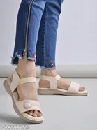 [201] Peach Open Toe Heel Sandals for Women 