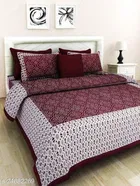 Cotton Queen Bedsheet with 2 Pillow Cover 