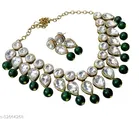 Elite Chic Jewellery Set for Women & Girls, Green